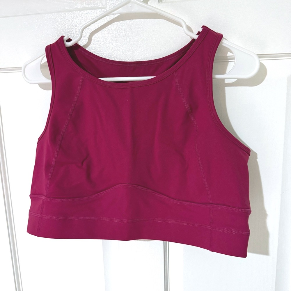 Torrid Women Active Racerback Sports Bra Berry Pink High Neck Size 1 Plus Size